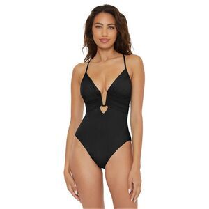 Becca Swim‎ Women's Color Code Plunge One Piece Swimsuit Size Small